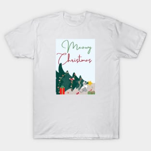 Meowy Christmas T-Shirt